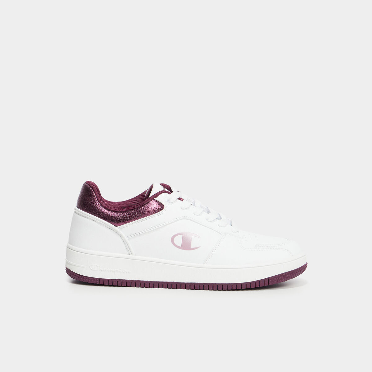 Tennis basses &agrave; lacets Champion Foil bordeaux femme