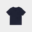 T-shirt col rond manches courtes coton bleu marine b&eacute;b&eacute; gar&ccedil;on