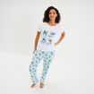 Ensemble pyjama legging coton Stitch blanc femme