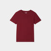 T-shirt en coton manches courtes bordeaux garçon