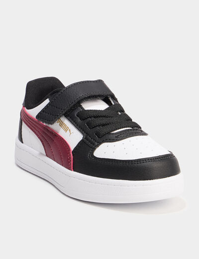 Tennis basses à scratchs Puma Caven 2.0 bordeaux garçon