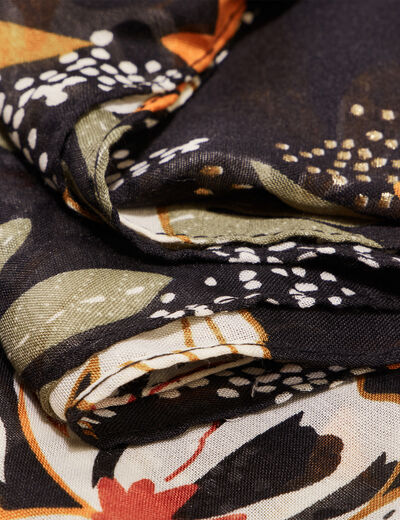 Foulard noir femme