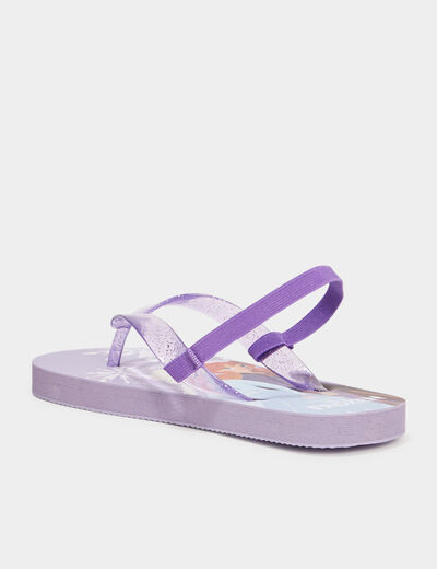 Tongs Reine des neiges parme fille