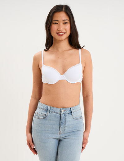 Soutien-gorge embo&icirc;tant padd&eacute; blanc femme