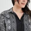 Chemise manches longues noir femme