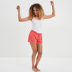 Short de pyjama orange femme