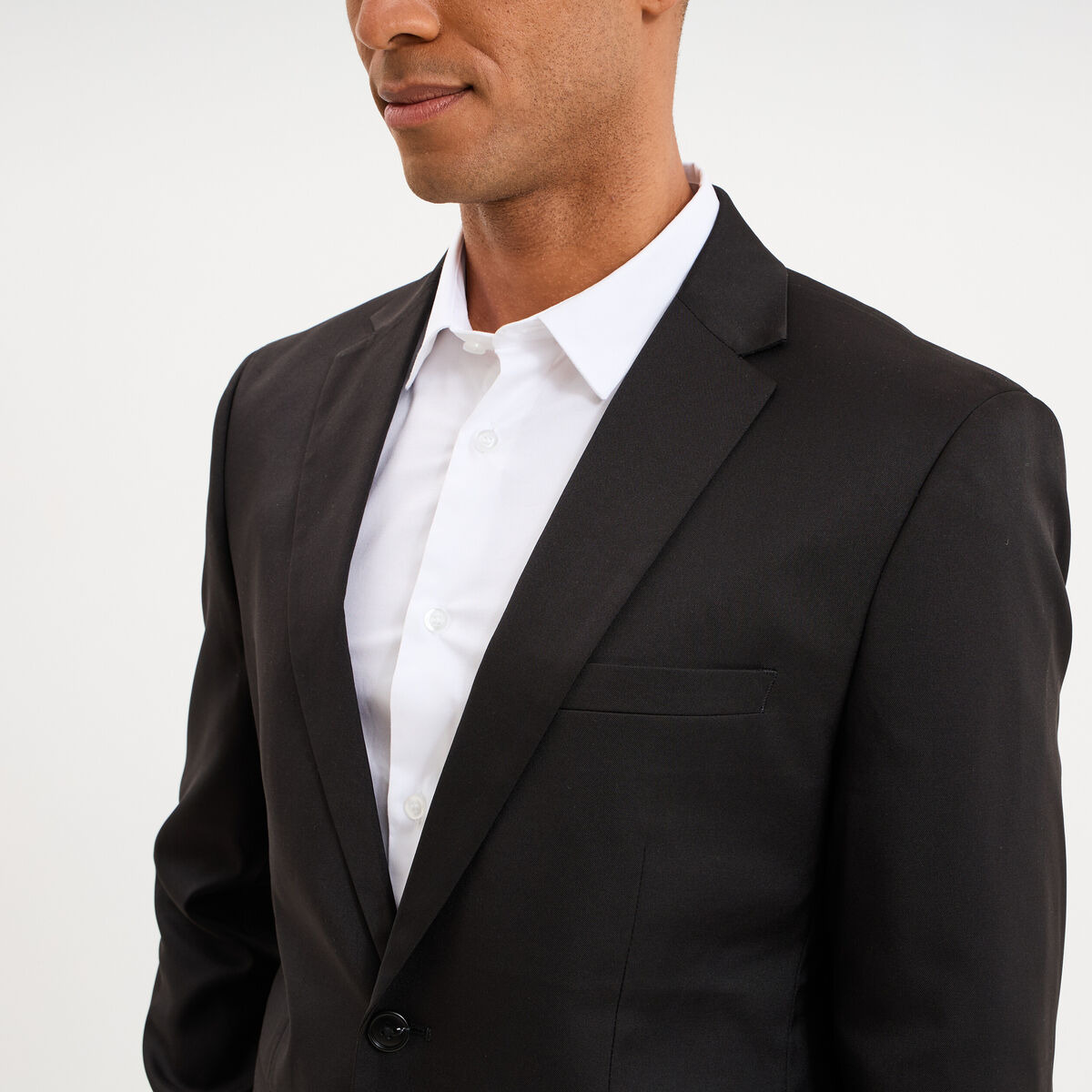 Veste blazer costume manches longues noir homme