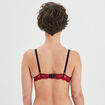 Soutien-gorge push up micro dentelle rouge femme