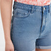Short en jean slim denim double stone femme