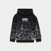 Sweat molleton &agrave; capuche hoodie noir gar&ccedil;on
