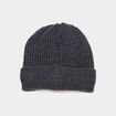 Bonnet tricot&eacute; gris fonc&eacute; homme