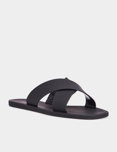 Mules de plage Wamea Beach noir femme