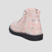 Bottines à lacets rose bébé fille