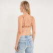 Soutien-gorge triangle bretelles fines vieux rose femme