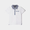 Polo manches courtes coton blanc bébé garçon