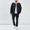 Veste bomber zippée noir homme