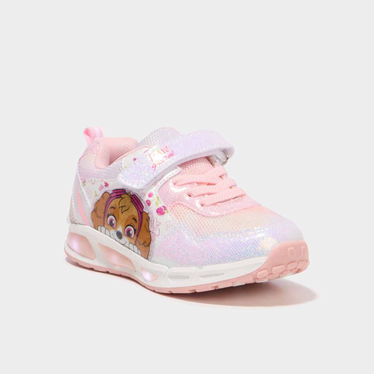 Baskets running lumineuses Paw Patrol rose fille