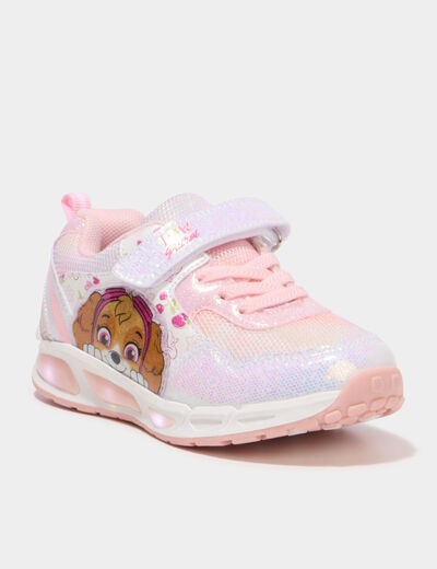 Baskets running lumineuses Paw Patrol rose fille