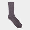 Lot 2 paires chaussettes côtelées gris foncé homme