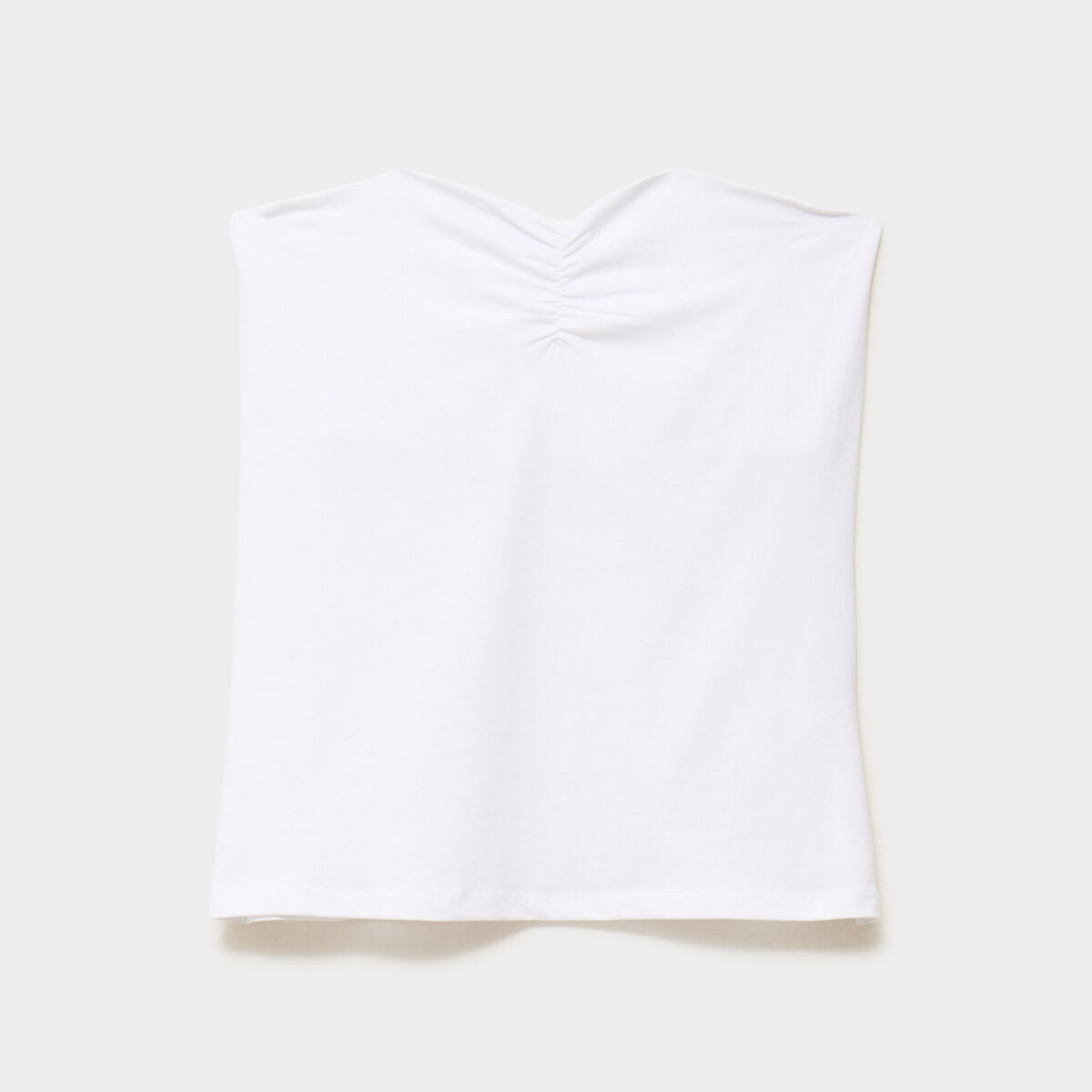 Bustier ajust&eacute; coton majoritaire blanc femme