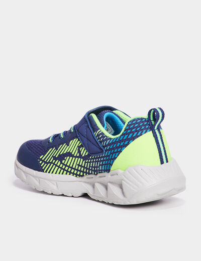 Baskets running lumineuses Skechers bleu garçon