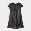 Robe paillette courte Liberto gris argent fille