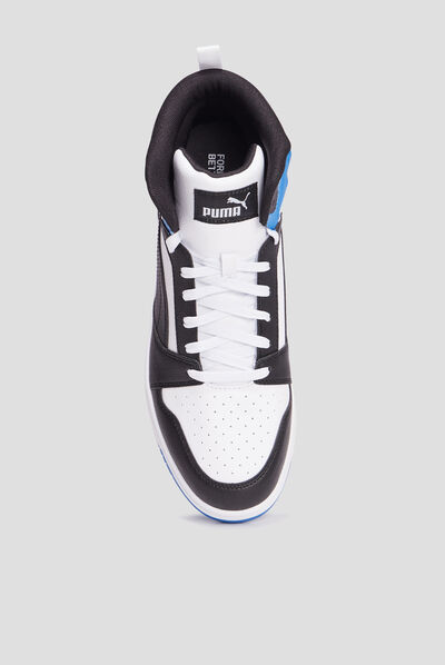Baskets montantes à lacets Puma Rebound bleu homme