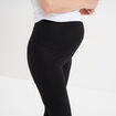 Legging grossesse en coton majoritaire noir femme maternité