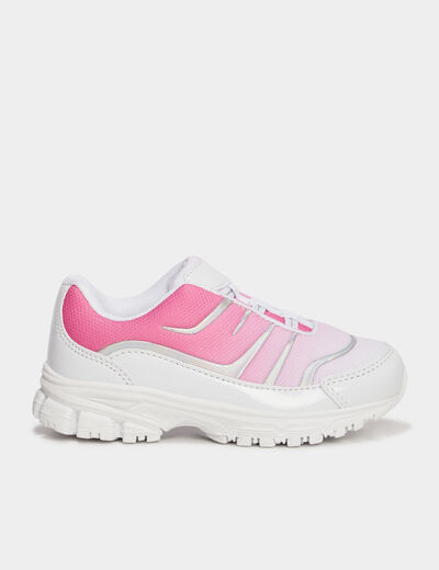 Baskets running semelle épaisse Liberto rose fille