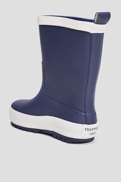 Bottes de pluie Trappeur bleu marine garçon