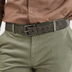 Ceinture embossée Creeks gris homme