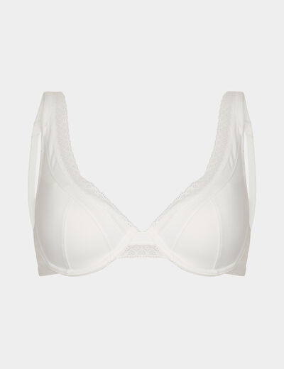 Soutien-gorge foulard paddé blanc femme