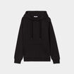 Sweat hoodie molleton à capuche noir femme