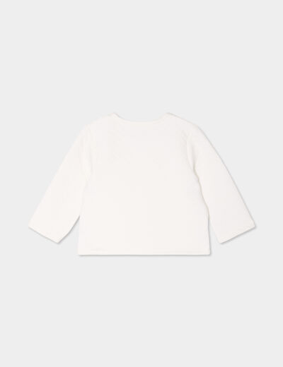 Ensemble de naissance 2 pièces blanc mixte