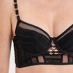 Soutien-gorge bustier dentelle noir femme