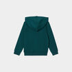Sweat zipp&eacute; &agrave; capuche molleton vert fonc&eacute; gar&ccedil;on