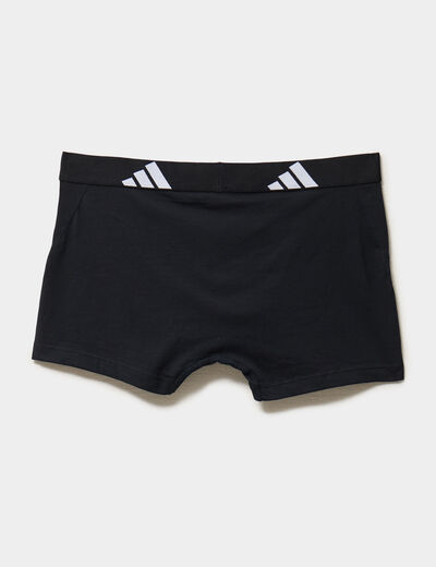 Lot 3 boxers coton Active Flex Adidas noir homme