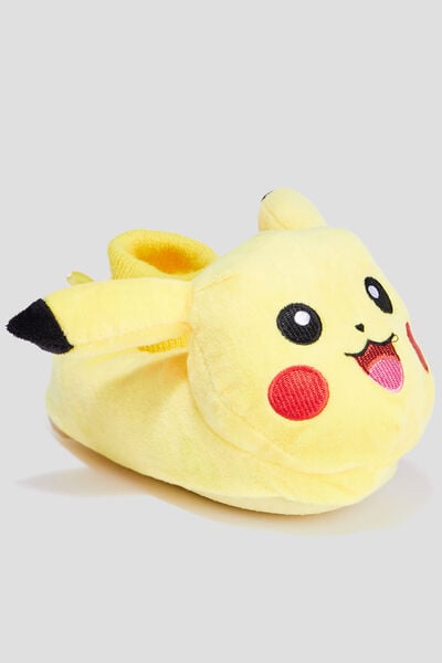 Chaussons Pok&eacute;mon jaune gar&ccedil;on