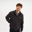Blouson d&eacute;perlant col montant noir homme