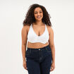 Soutien-gorge foulard coton majoritaire blanc femme grande taille