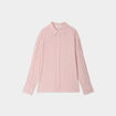 Chemise manches longues bordeaux femme