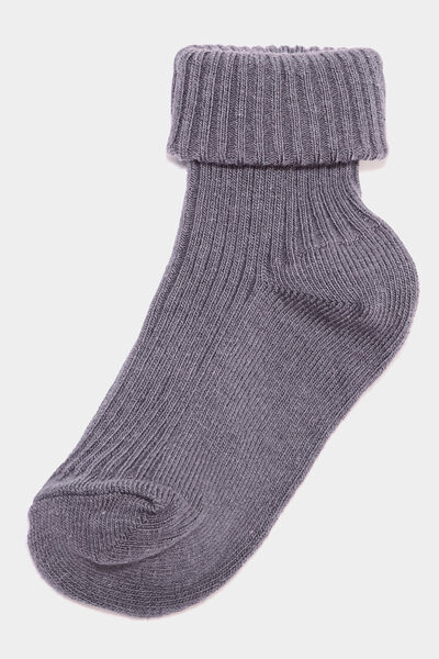 Lot 5 paires chaussettes c&ocirc;tel&eacute;es coton multicolore b&eacute;b&eacute; fille