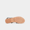 Sandales multibrides en cuir Creeks noir femme