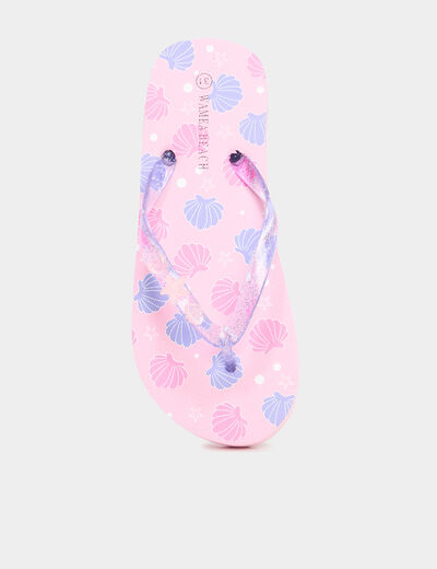 Tongs de plage multicolore fille