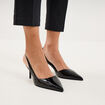 Escarpins slingback talons aiguilles noir femme