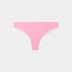 Tanga avec micro dentelle rose femme