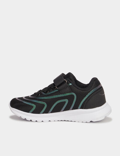 Baskets running scratchs RUN-UP noir garçon