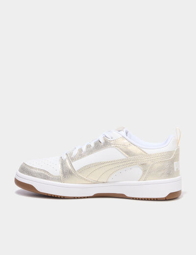 Tennis Rebound V6 Puma jaune or femme