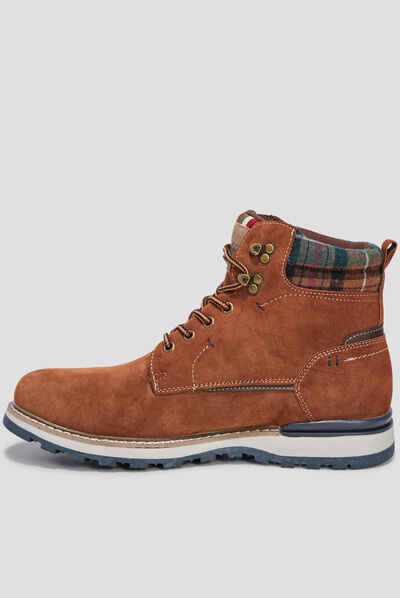 Bottines à lacets Trappeur marron cognac homme