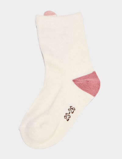 Lot 5 paires chaussettes rose framboise bébé fille